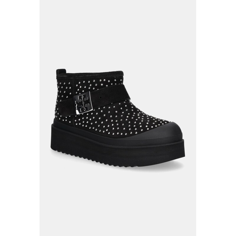 Semišové snehule Tory Burch Mellow Shearling Stud Platform Boot 64314553
