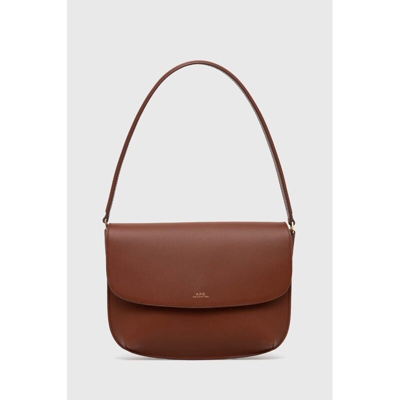 Kožená kabelka A.P.C. sac sarah shoulder 50829690