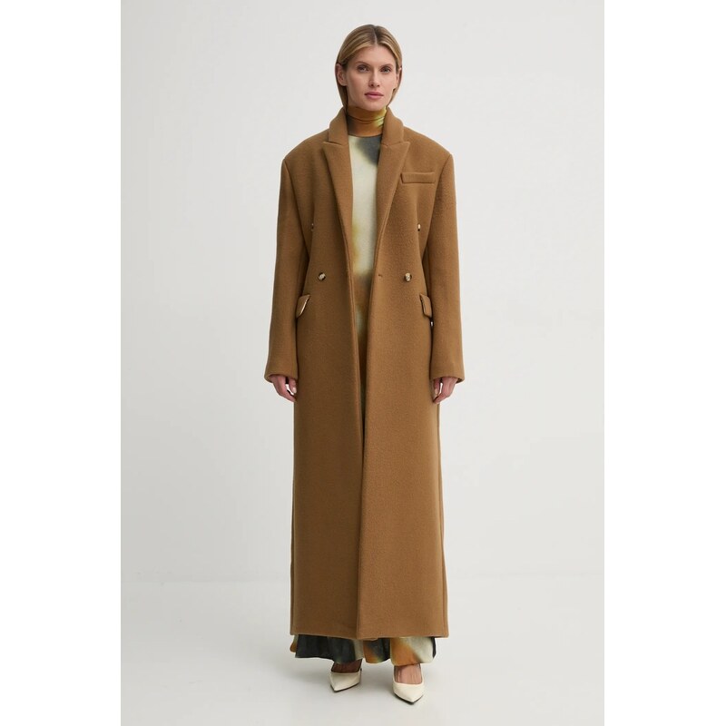 Vlnený kabát Nanushka FERRIS 60321500