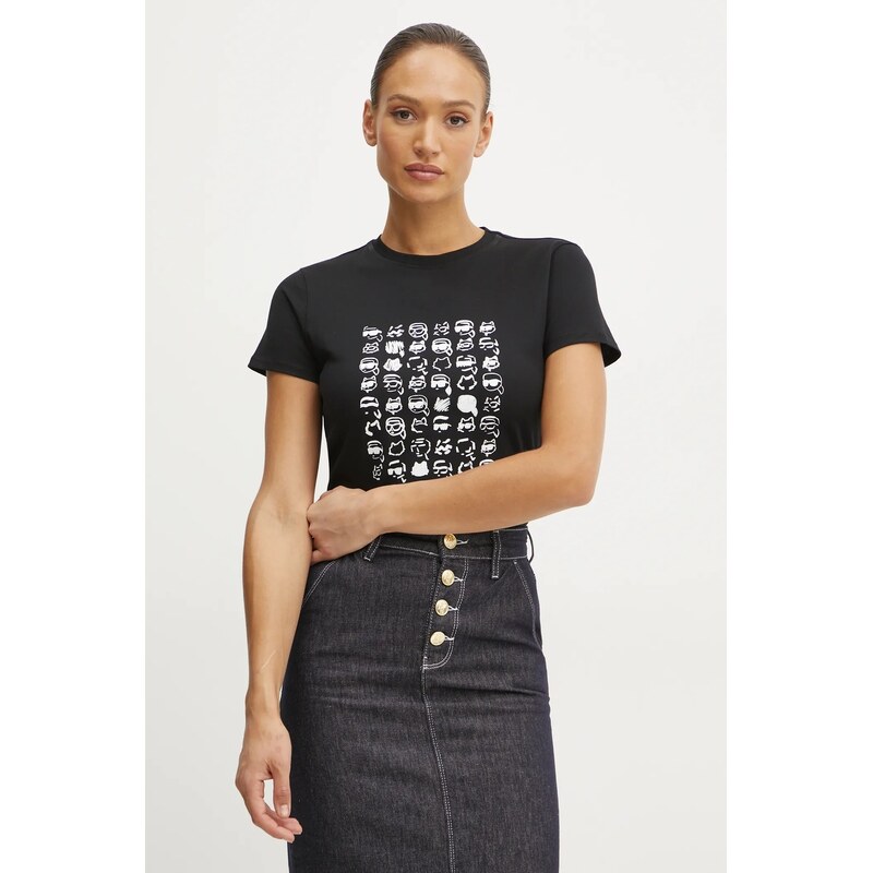 Bavlnené tričko Karl Lagerfeld IKON 61667998