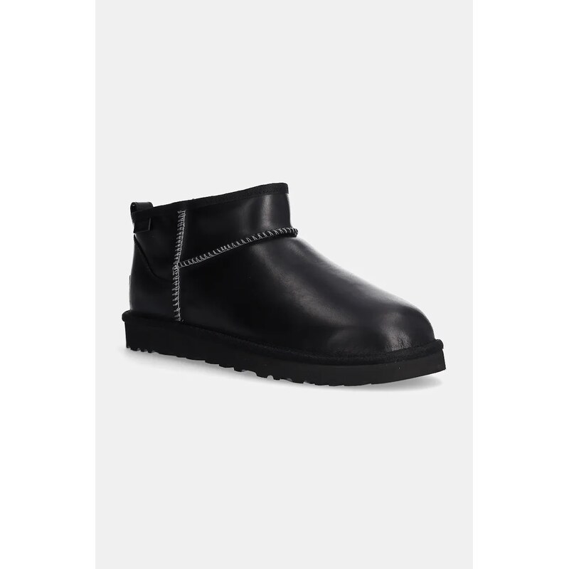 Kožené snehule UGG Classic Ultra Mini Lthr Regen 58346574
