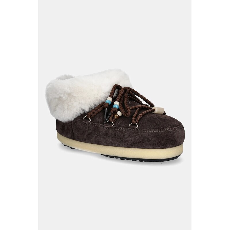 Semišové snehule Moon Boot MB EVX MULE SUEDE BEADS 60921597