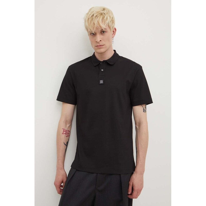 Bavlnené polo tričko HUGO Deabono_D 52398913