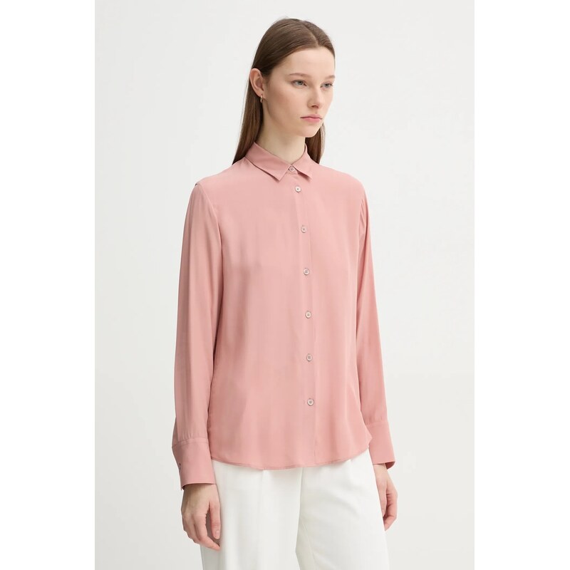 Košeľa s prímesou hodvábu PS Paul Smith 64317037