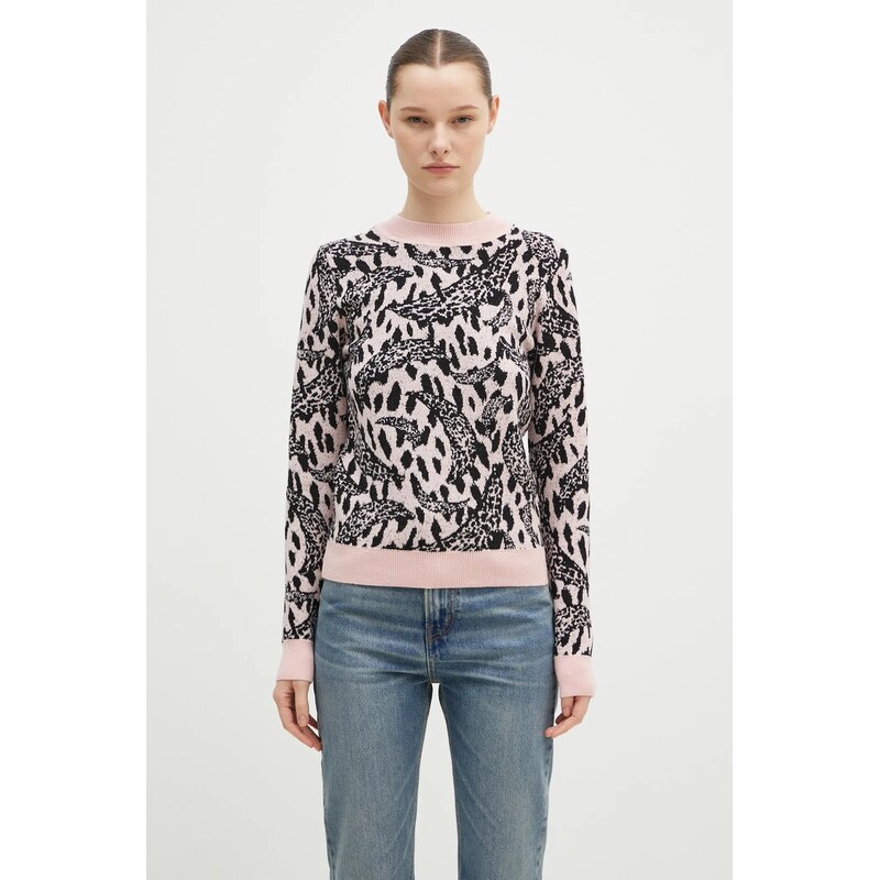 Sveter s prímesou vlny Fiorucci Pink Banimalier 62303849