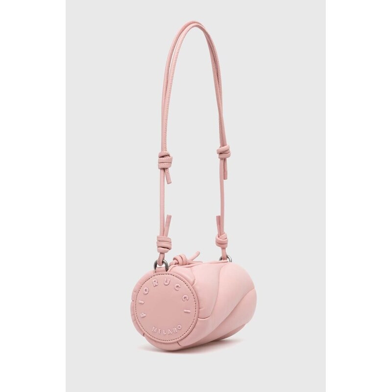 Kožená kabelka Fiorucci Baby Pink Leather Mini Mella Bag 61539116