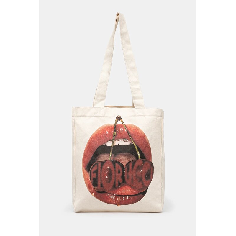 Bavlnená taška Fiorucci Mouth Print 61166896