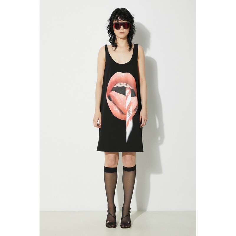 Bavlnené šaty Fiorucci Mouth Print Tank Dress 61539121