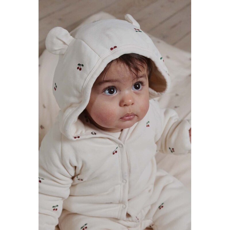 E-shop Detské bavlnené dupačky Konges Sløjd NEWBORN ONESIE WITH HOOD