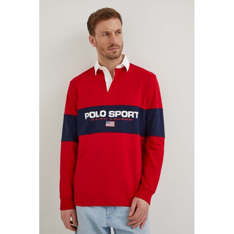 Bavlnené tričko s dlhým rukávom Polo Ralph Lauren 48513378