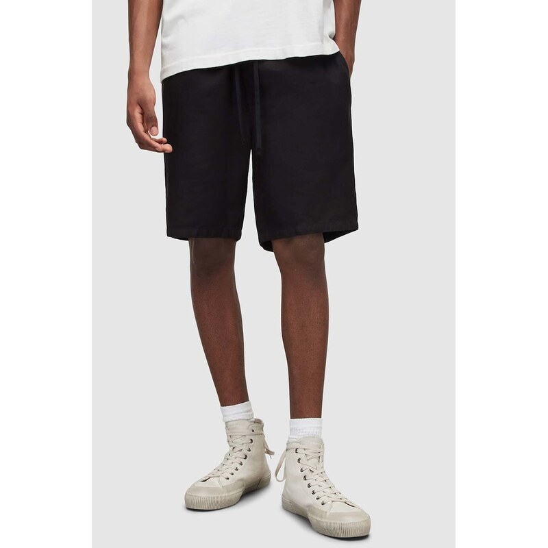Šortky s prímesou ľanu AllSaints HANBURY 63995691