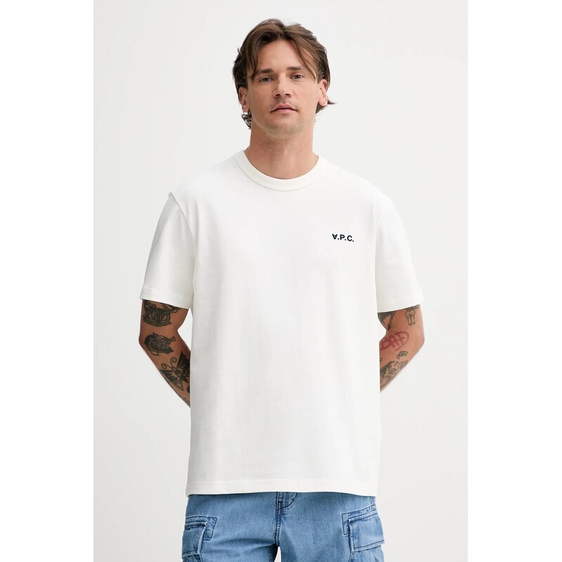 Bavlnené tričko A.P.C. t-shirt boxy petit vpc 63932017