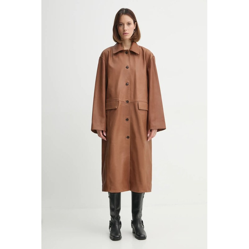 Kožený kabát Herskind Halston 64318519