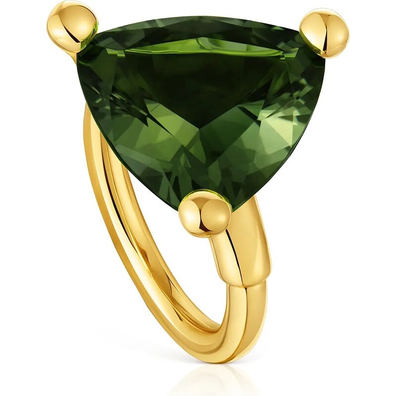 Strieborný pozlátený prsteň Tous 12 Color Lab 64316835