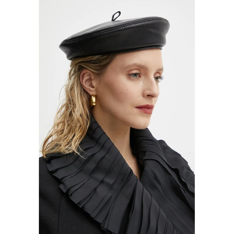 Kožená baretka Ruslan Baginskiy 60947051