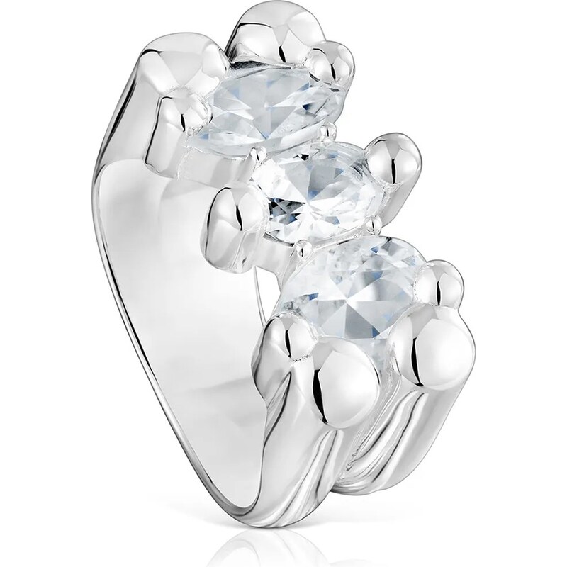 Strieborný prsteň Tous 12 Bold Bear Gem 64317352