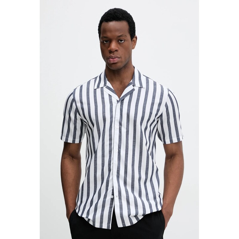 Košeľa s prímesou ľanu Lindbergh 63247865