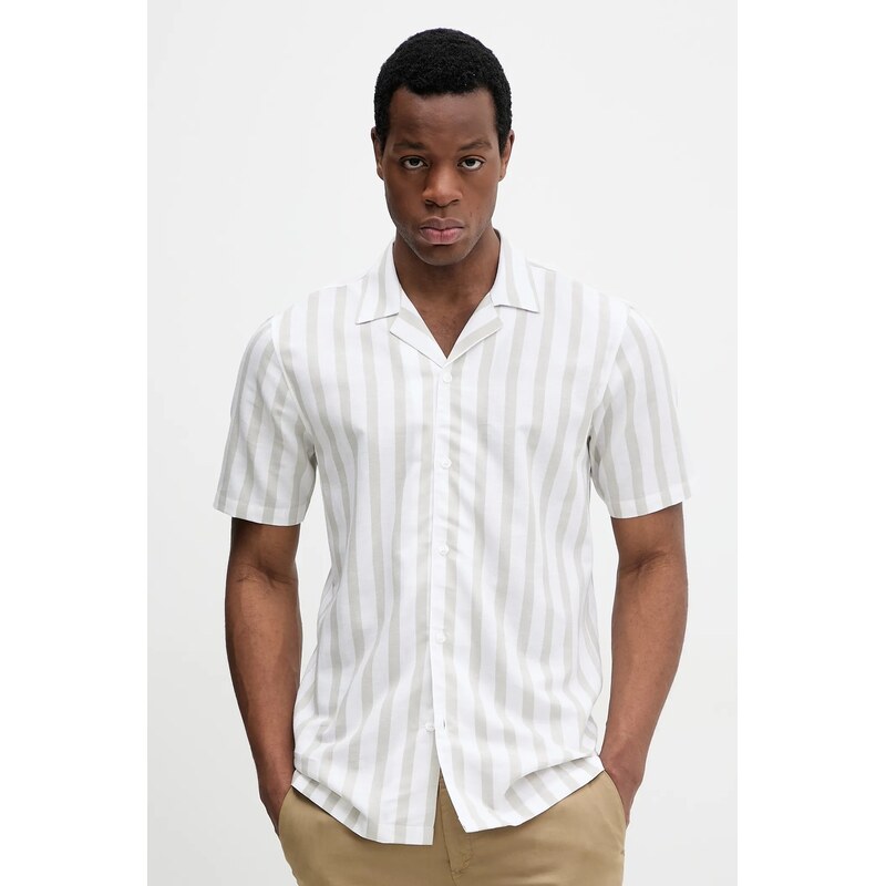 Košeľa s prímesou ľanu Lindbergh 63191739