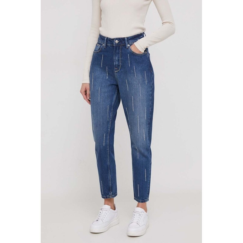 Rifle Pepe Jeans TAPERED JEANS UHW SPARKLE 47656147