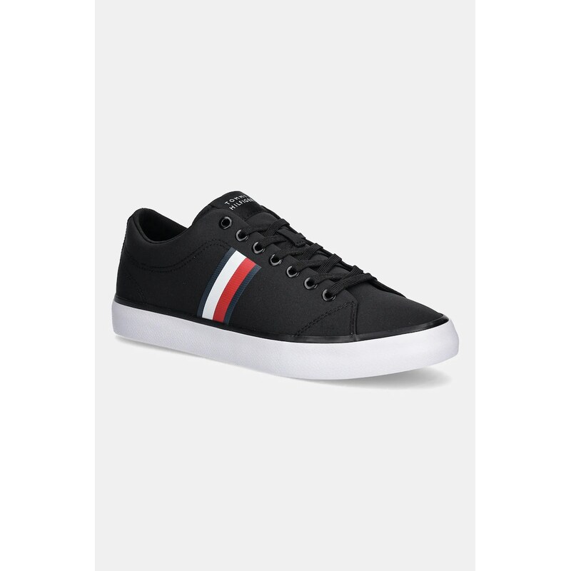 Tenisky Tommy Hilfiger TH HI VULC LOW CORE STRIPES MESH 61862513