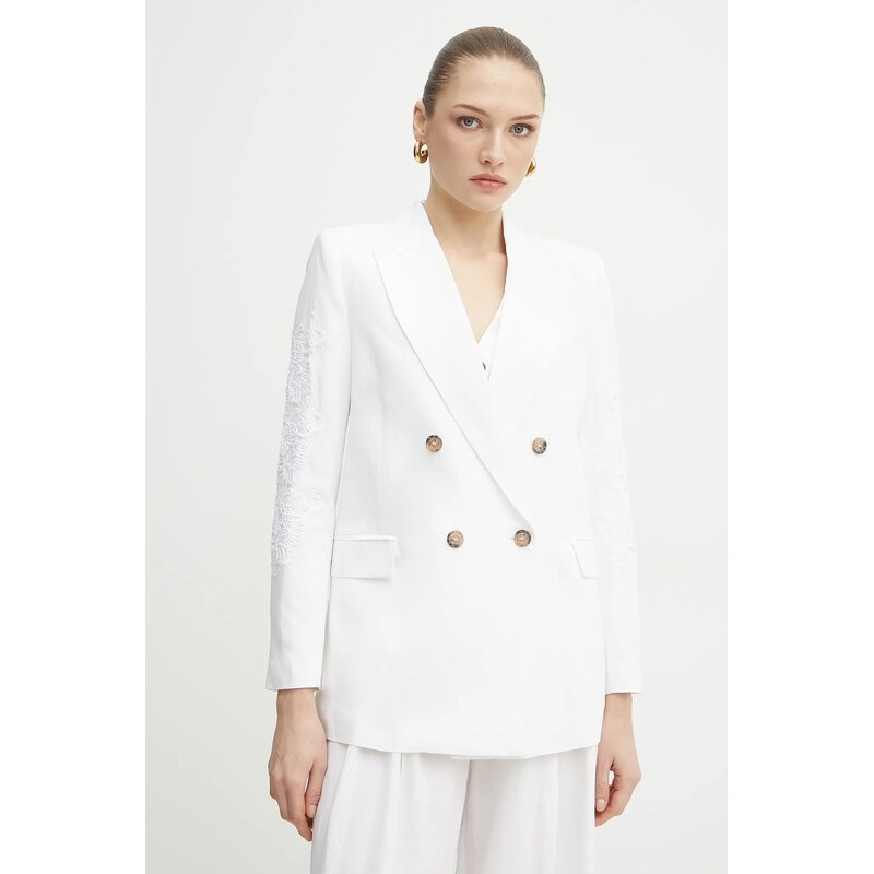 Sako s prímesou ľanu ERMANNO Firenze 62607688