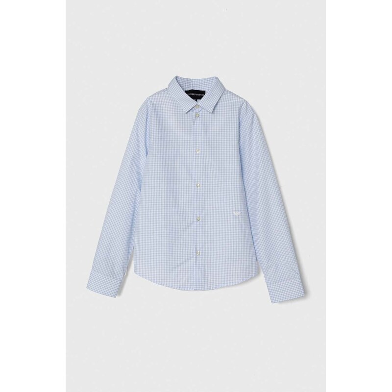 Emporio Armani Detská bavlnená košeľa Emporio Armani 48236760