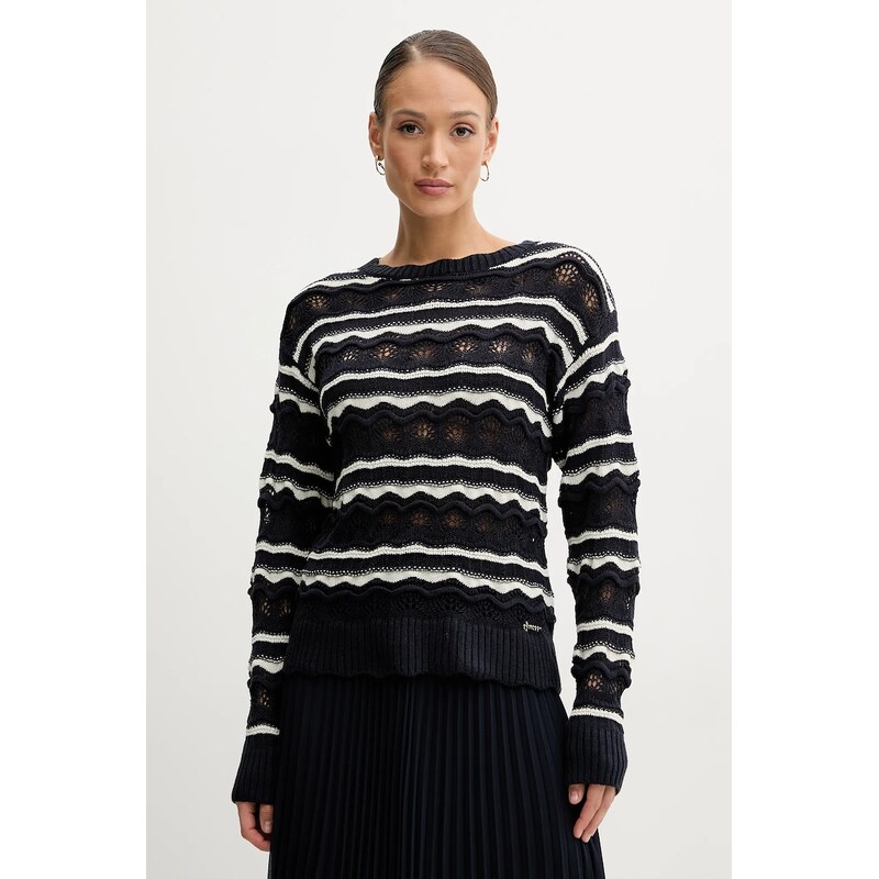 Sveter s prímesou ľanu Guess VALERIE 62708080