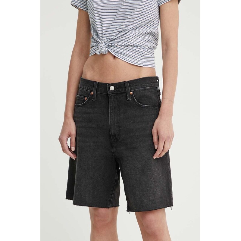 Rifľové krátke nohavice Levis BERMUDA SHORT 52399021