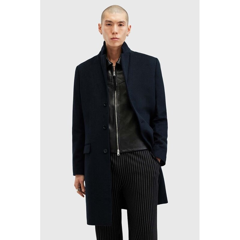 Kabát s prímesou vlny AllSaints HAL COAT 63996046