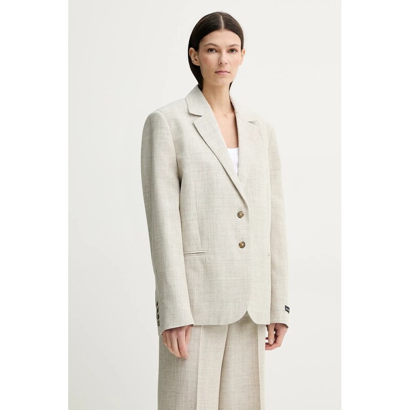 Sako s prímesou ľanu Herskind Matteo 64326509