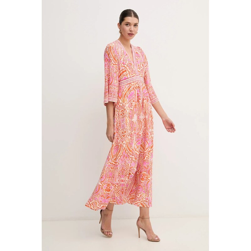 Šaty s prímesou hodvábu Hale BOB Abby 63460352