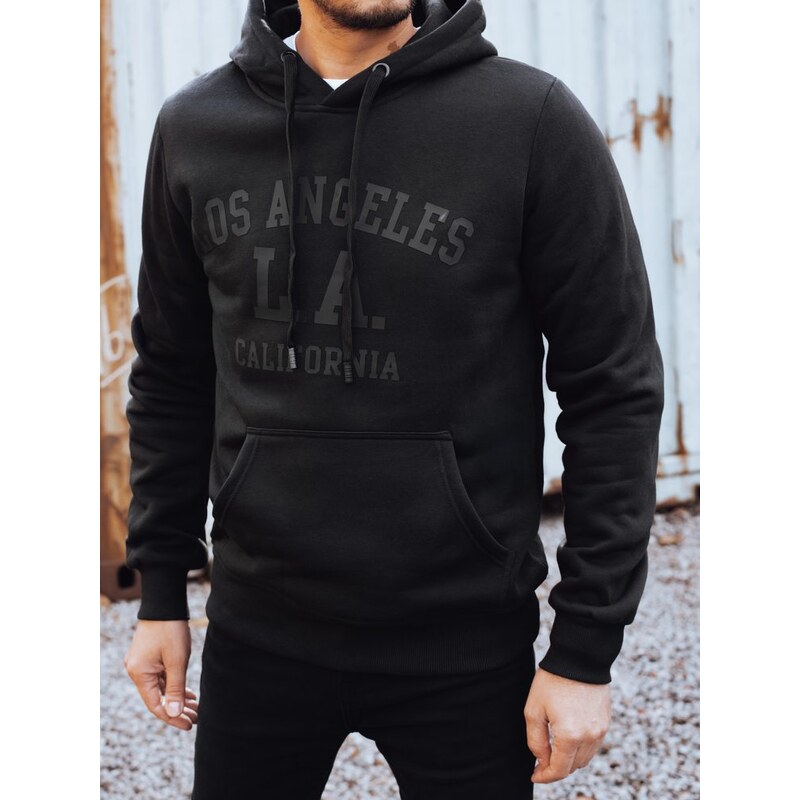 Dstreet Čierna pánska mikina s nápisom Los Angeles 66045987