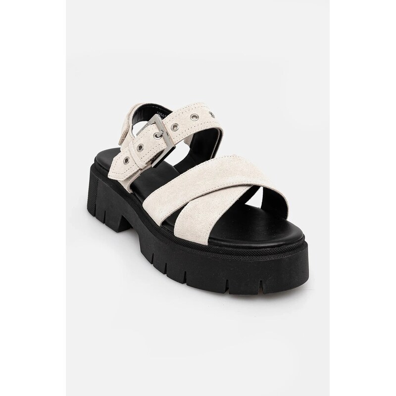 Semišové sandále HUGO Kris 62995763