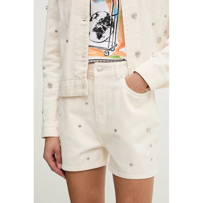 Rifľové krátke nohavice Moschino Jeans 64330024