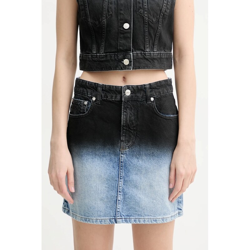 Bavlnená rifľová sukňa Moschino Jeans 64330188