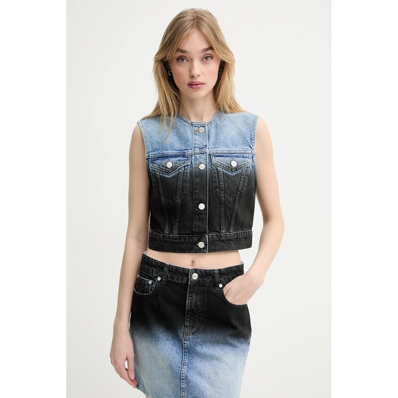 Rifľová vesta Moschino Jeans 64330205
