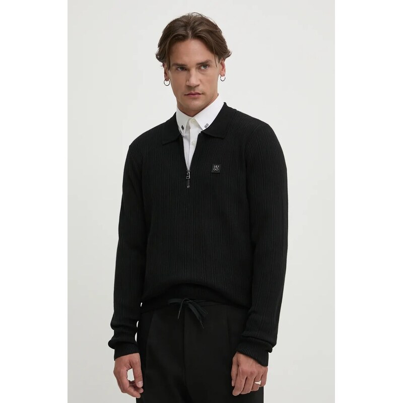 Sveter s prímesou vlny HUGO Sastoro 58988003