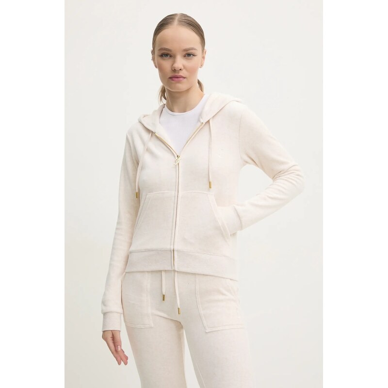 Velúrová mikina Juicy Couture ROBERTSON GOLD 60319798