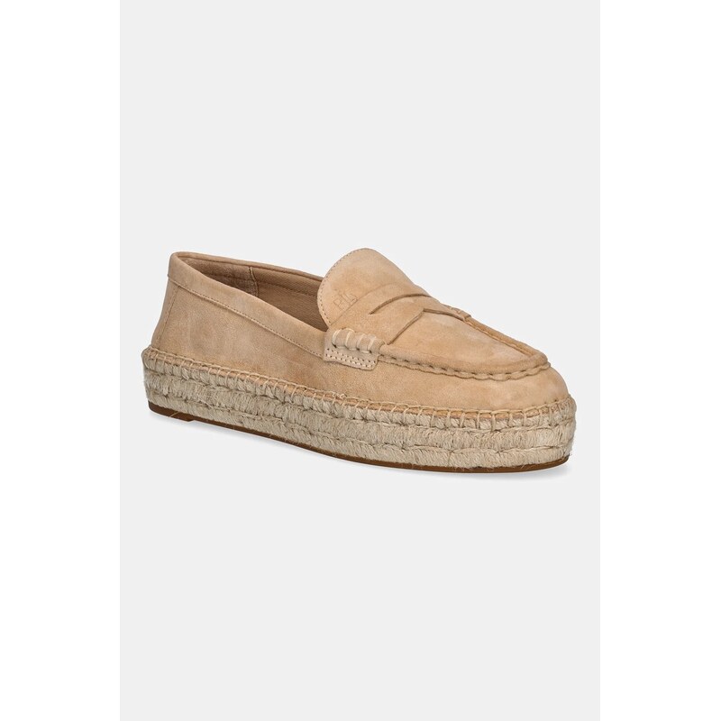Semišové espadrilky Lauren Ralph Lauren Luize Loafer 62958422
