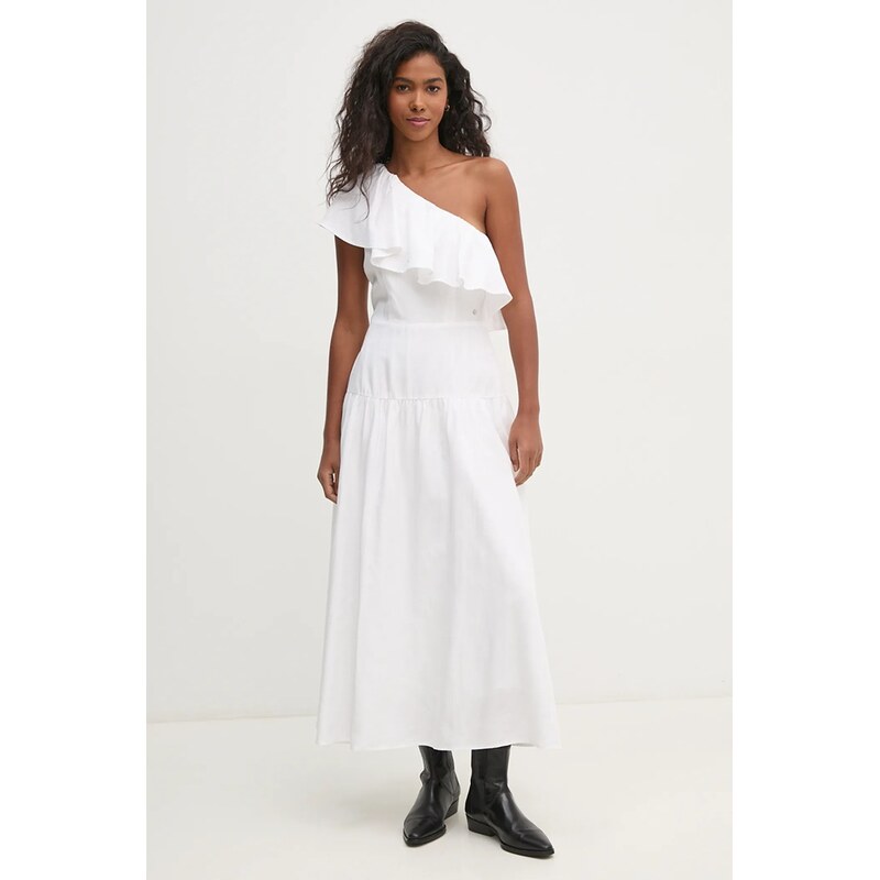 Šaty s prímesou ľanu Pedro del Hierro 60368841