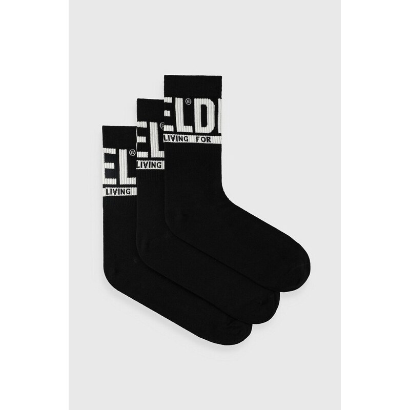Ponožky Diesel SKM-RAY-THREEPACK 3-pak 64310189