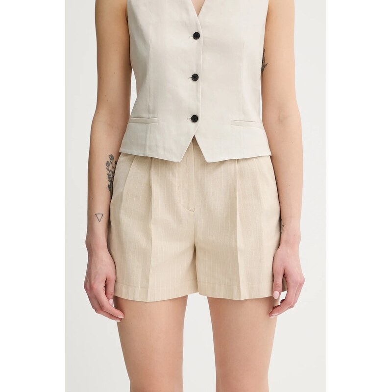 Šortky s prímesou ľanu PS Paul Smith 64184522