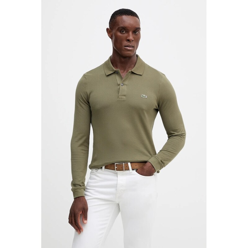 Bavlnené tričko s dlhým rukávom Lacoste 64940887