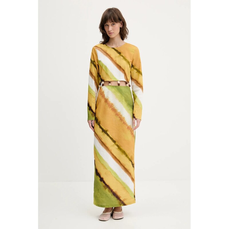 Šaty s prímesou ľanu Never Fully Dressed 63538063