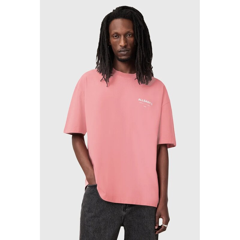 Bavlnené tričko AllSaints UNDERGROUND 63995901
