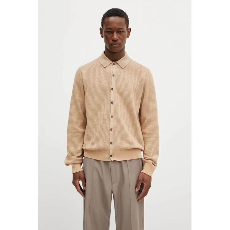 Kardigán s prímesou ľanu Paul Smith 63659045