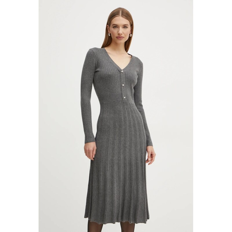 Šaty s prímesou vlny Morgan RMFRED 60747555