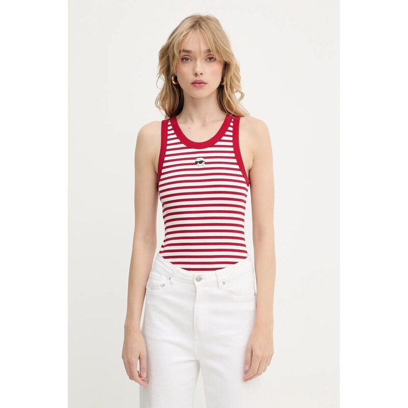Bavlnený top Karl Lagerfeld IKON 66513185