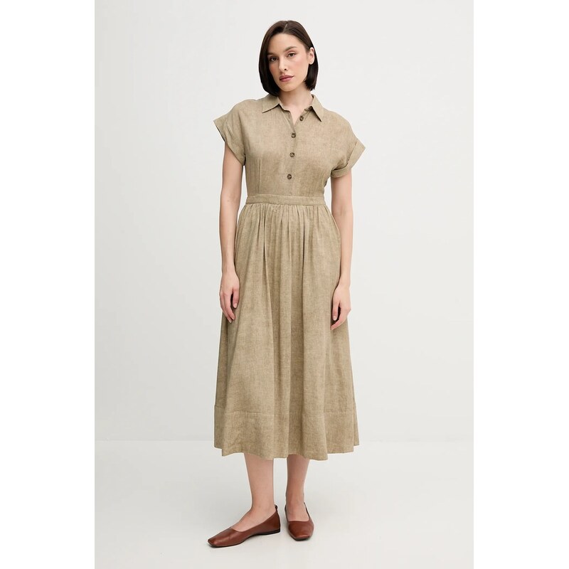 Šaty s prímesou ľanu Pedro del Hierro 63746465