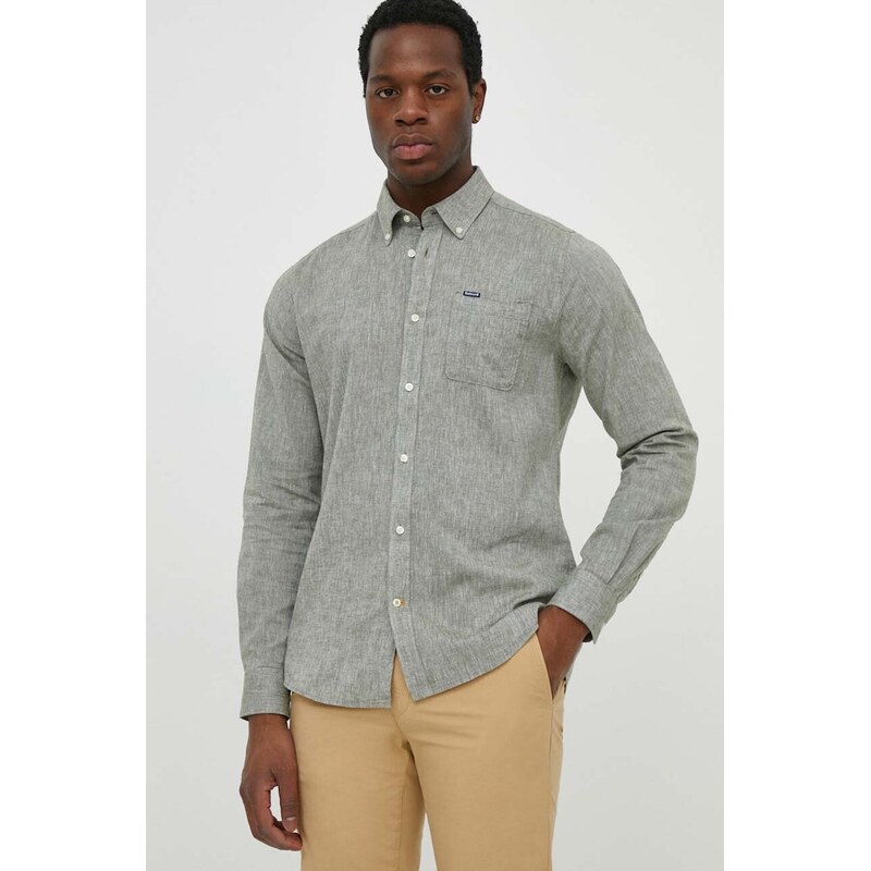Ľanová košeľa Barbour 66046871